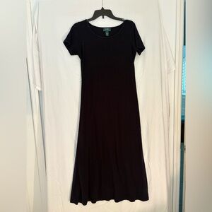 Ralph Lauren Navy Cotton Maxi Dress – Size M